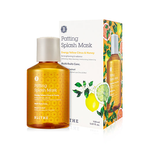 BLITHE Patting Splash Mask Energy Yellow Citrus & Honey 150ml