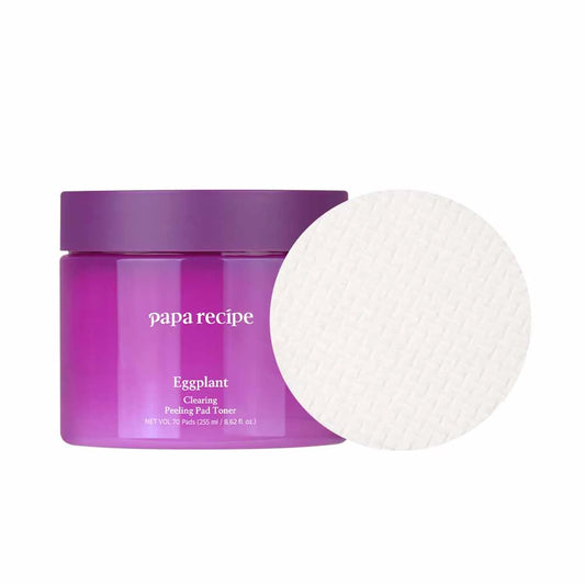 papa recipe Eggplant Clearing Peeling Pad Toner 70 Pads