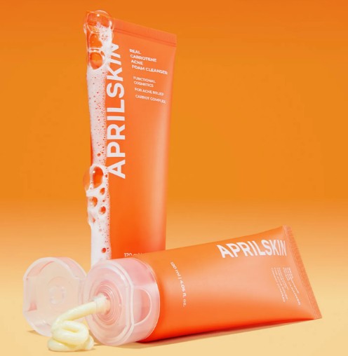 April Skin Real Carrotene Acne Foam Cleanser 120ml
